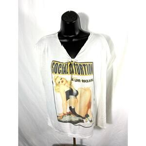 Social Distortion Pinup Knot Front Top XL
